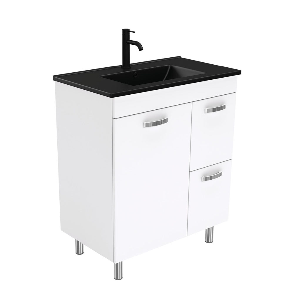 Dolce Matte Black Unicab 750 Vanity On Legs