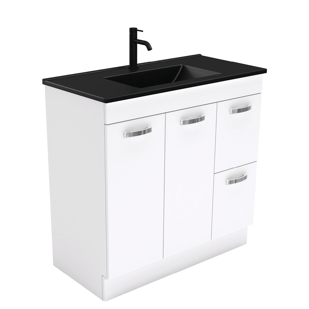 Dolce Matte Black Unicab 900 Vanity On Kickboard