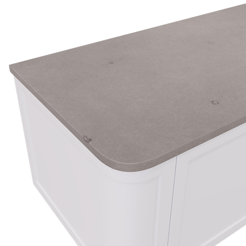 Fienza - Silica Free Stone Top, Curved Full Depth - Single Undermount