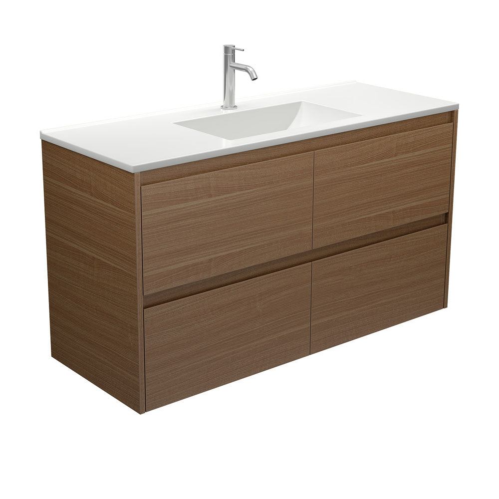 Vanessa Amato 1200 Walnut Wall-Hung Vanity