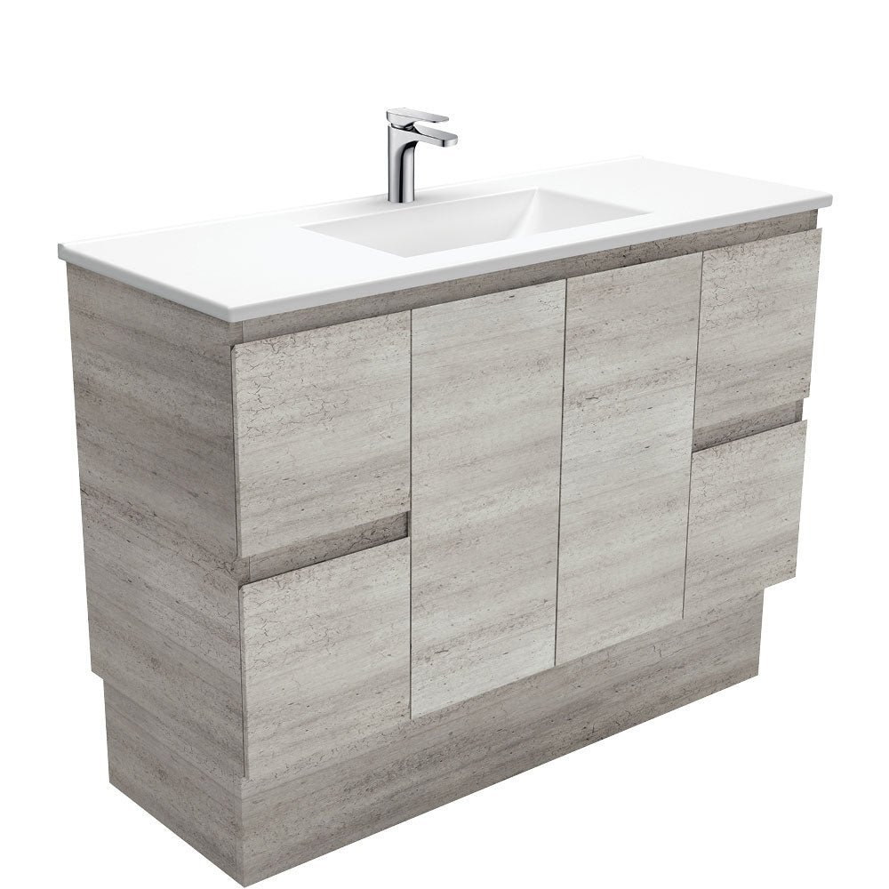 Vanessa Edge Industrial 1200 Vanity On Kickboard