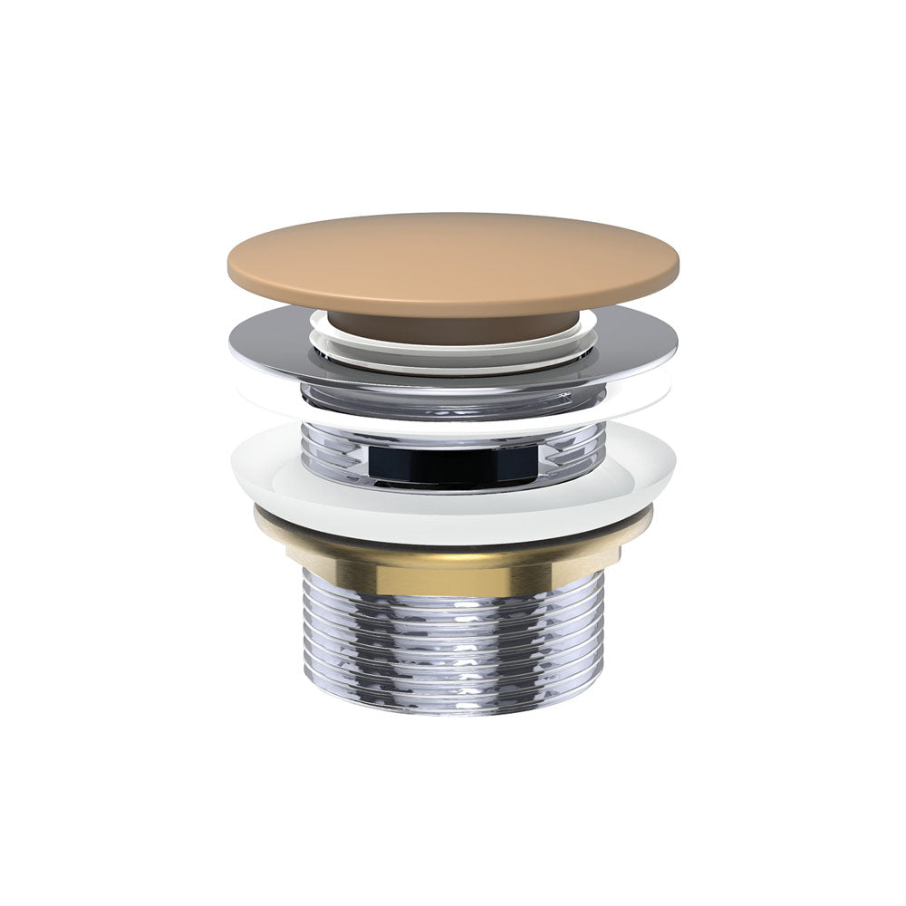 Solid Surface Cap Bath Waste - Dusk With Overflow