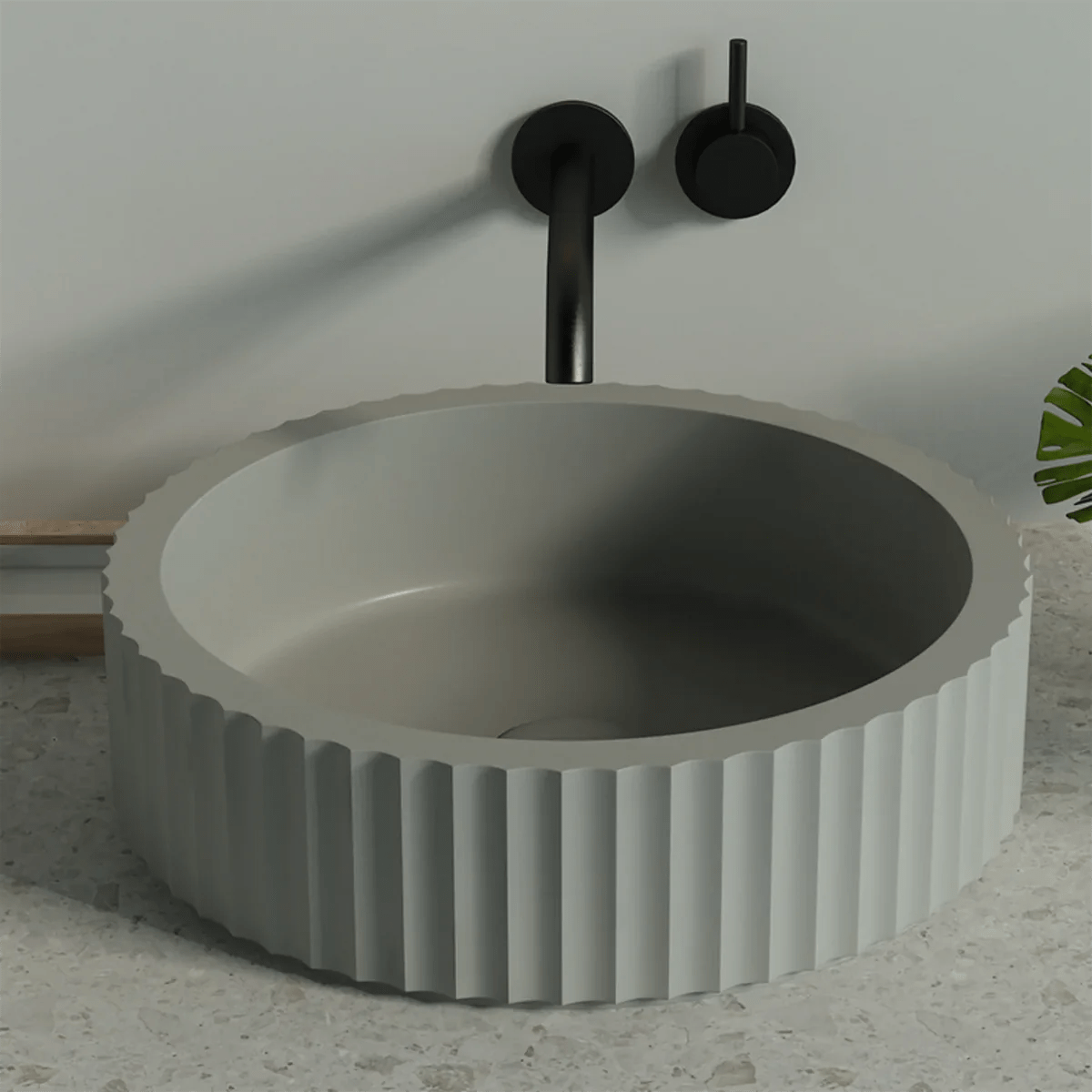 PIAZA Above Counter Basin WB 4011 - Blue Bathware