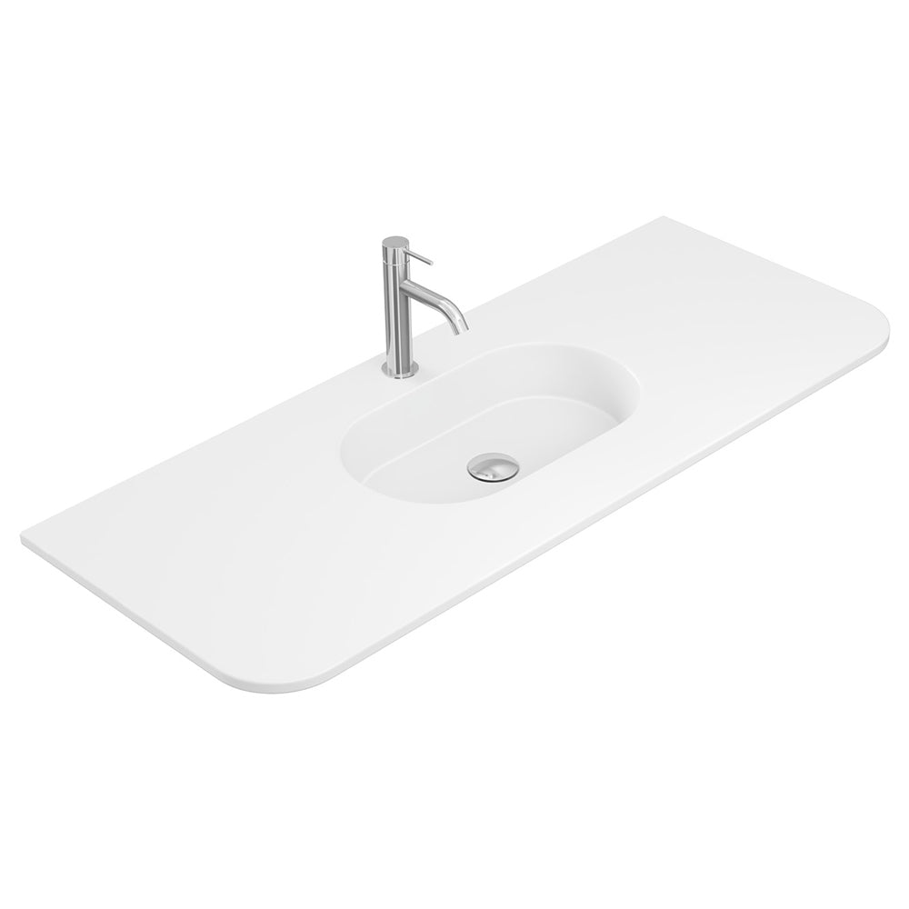 Lola Curved Ceramic Basin Top - Additional View