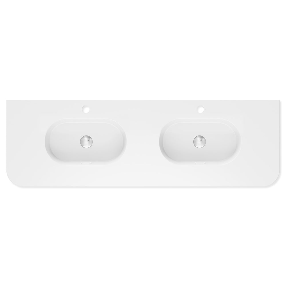 Lola Curved Ceramic Basin Top - Additional View