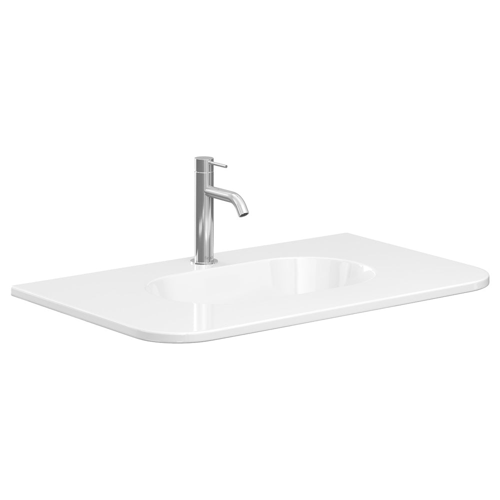 Lola Curved Ceramic Basin Top - Additional View