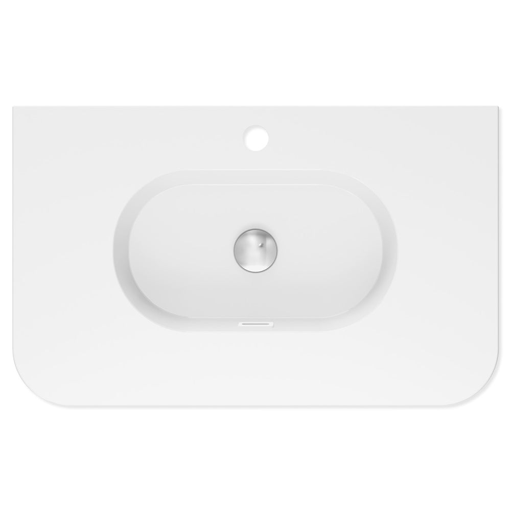 Lola Curved Ceramic Basin Top - Additional View
