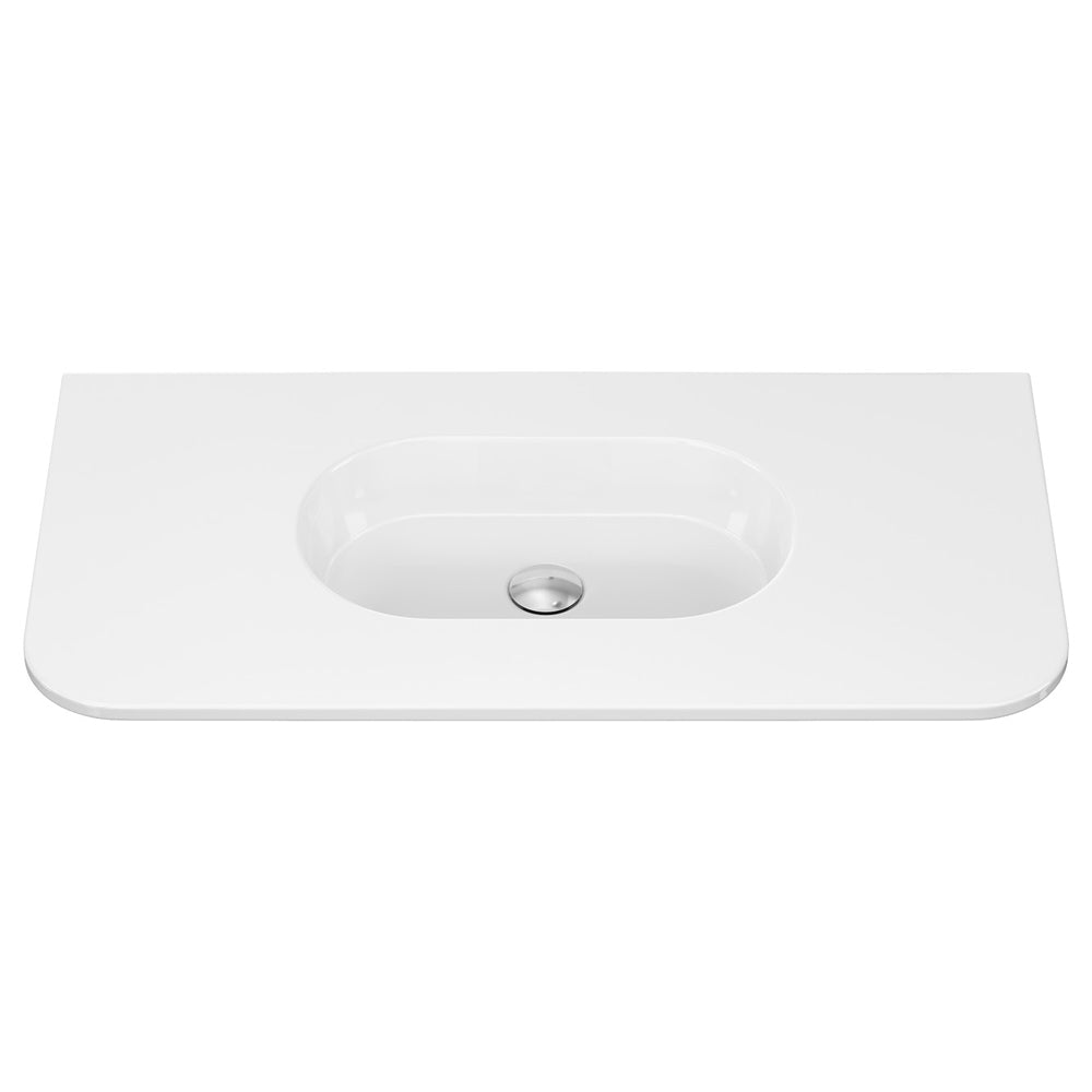 Lola Curved Ceramic Basin Top - Additional View