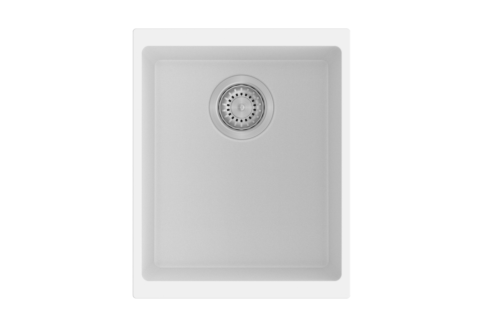 370 x 460 x 200mm Carysil Enigma 100N Single Bowl Granite Kitchen/Laundry Sink Top/Flush/Under Mount