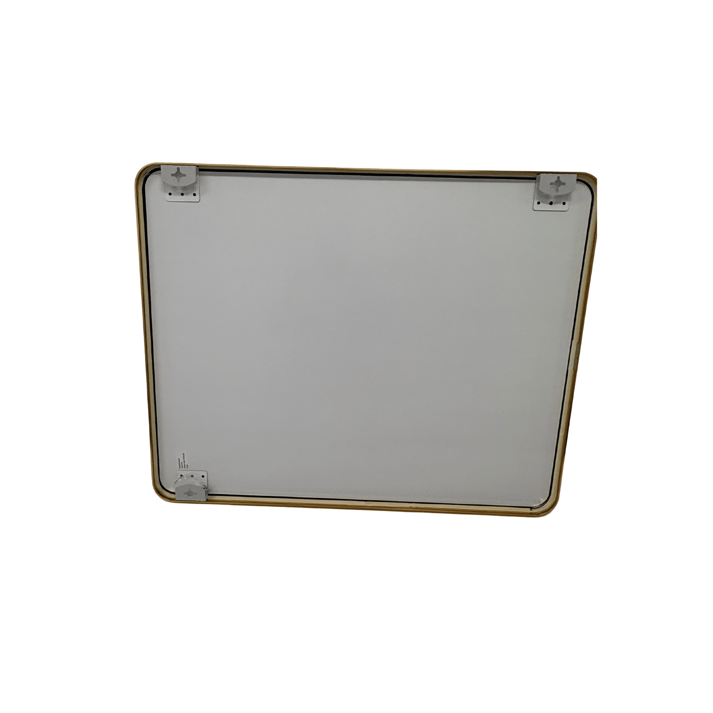 Gold Framed Rounded Edge Wall Mirror Modern Rectangular 100cm x 80cm