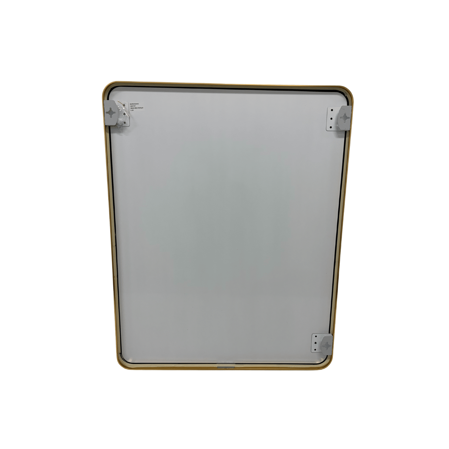 Gold Framed Rounded Edge Wall Mirror Modern Rectangular 100cm x 80cm