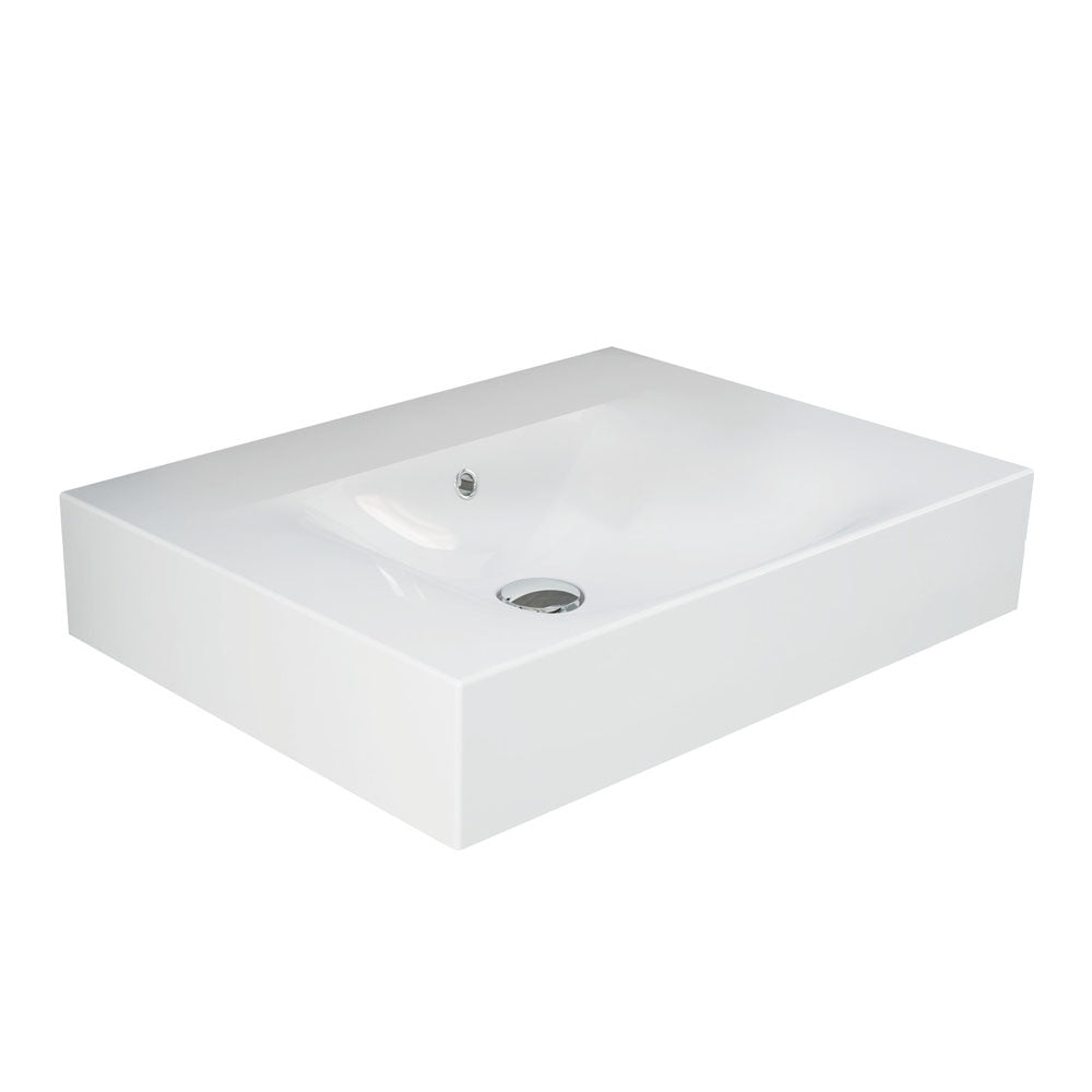 RAK Des 61 Wall Basin, No Tap Hole