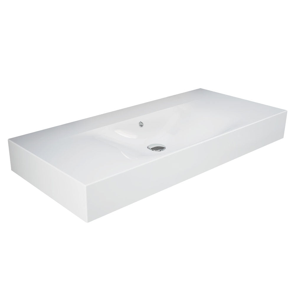 RAK Des 101 Wall Basin, No Tap Hole