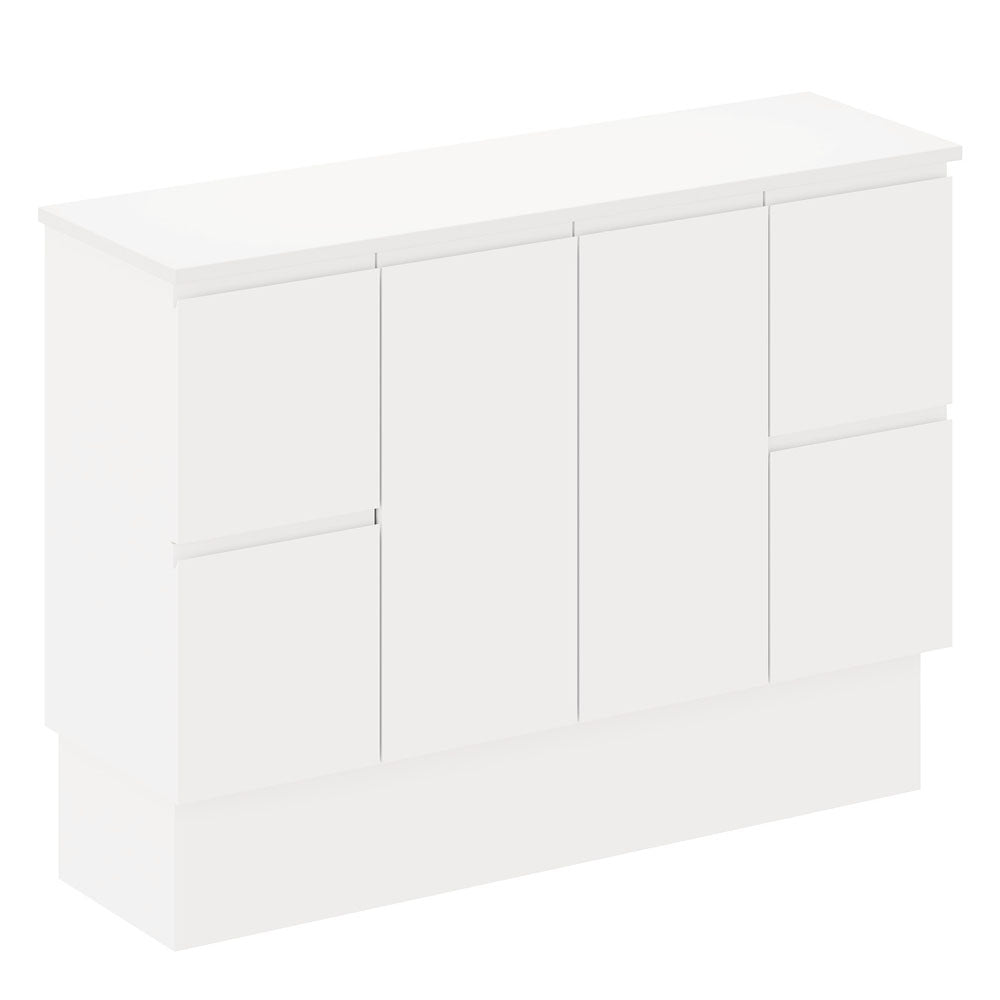 Siska 1200mm Ensuite Depth Cabinet on Kick