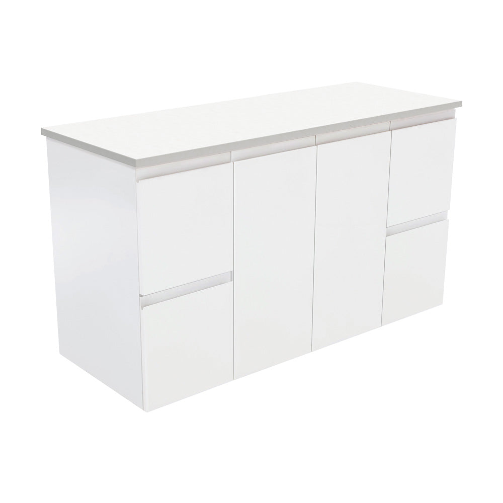 Fingerpull Satin White 1200 Wall-Hung Cabinet