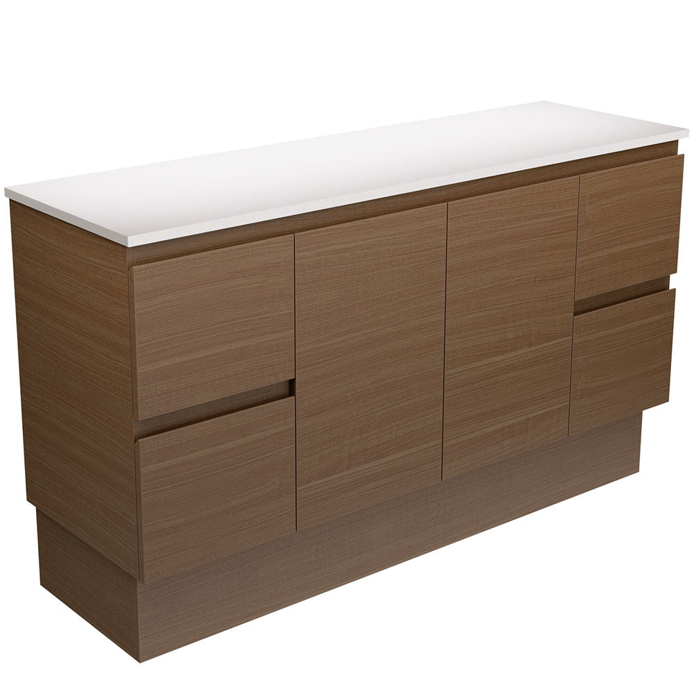 Edge Walnut 1500 Cabinet on Kickboard