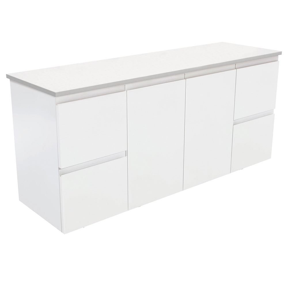 Fingerpull Satin White 1500 Wall-Hung Cabinet