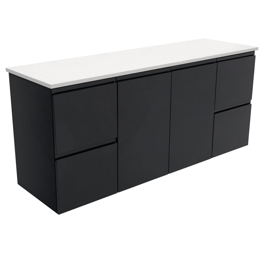 Fingerpull Satin Black 1500 Wall-Hung Cabinet