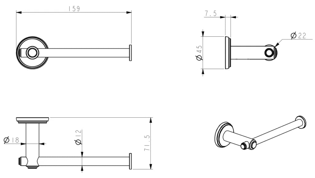 Bella Vista Mica Heritage 8-Piece Bathroom Package - Dusk Bronze