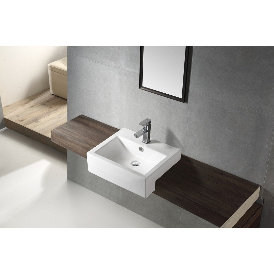 FABBRIS-II Semi-Recess Basin WB5243C-II - Blue Bathware 