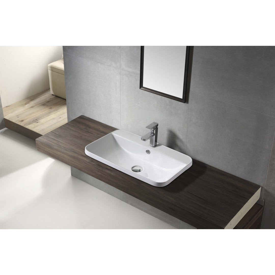 VENICE 600 Half Insert Basin WB 6040 - Blue Bathware 