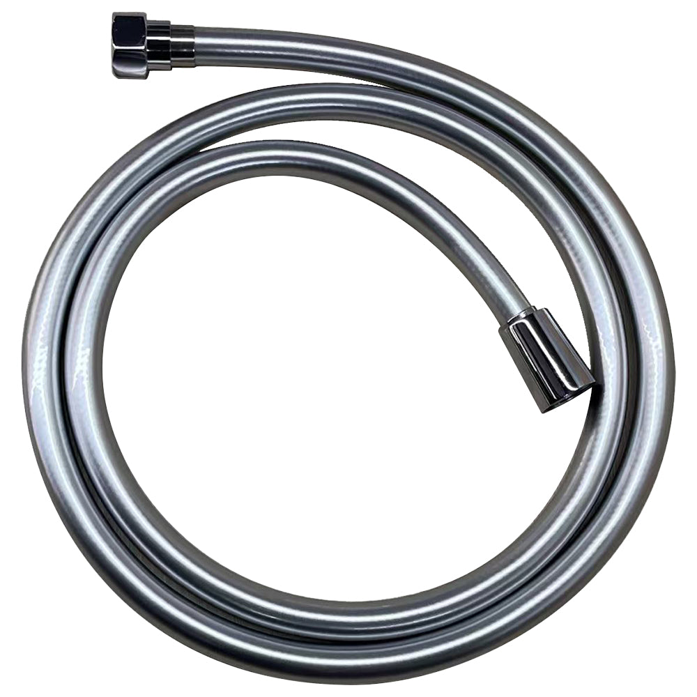PVC Shower Hose, 1.5 metre, Silver