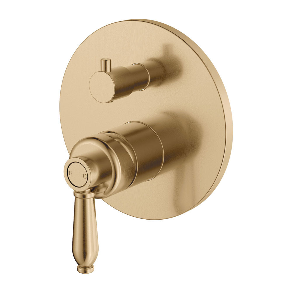 Eleanor Wall Diverter Mixer - Urban Brass / Urban Brass