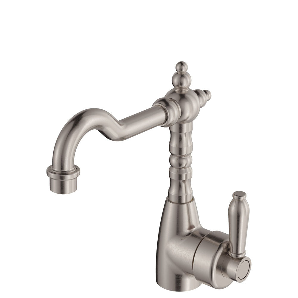 Eleanor Shepherds Crook Basin Mixer - Brushed Nickel / Brushed Nickel