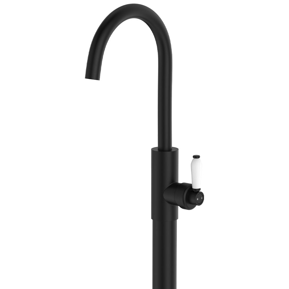 Eleanor Floor Mounted Basin/Bath Mixer