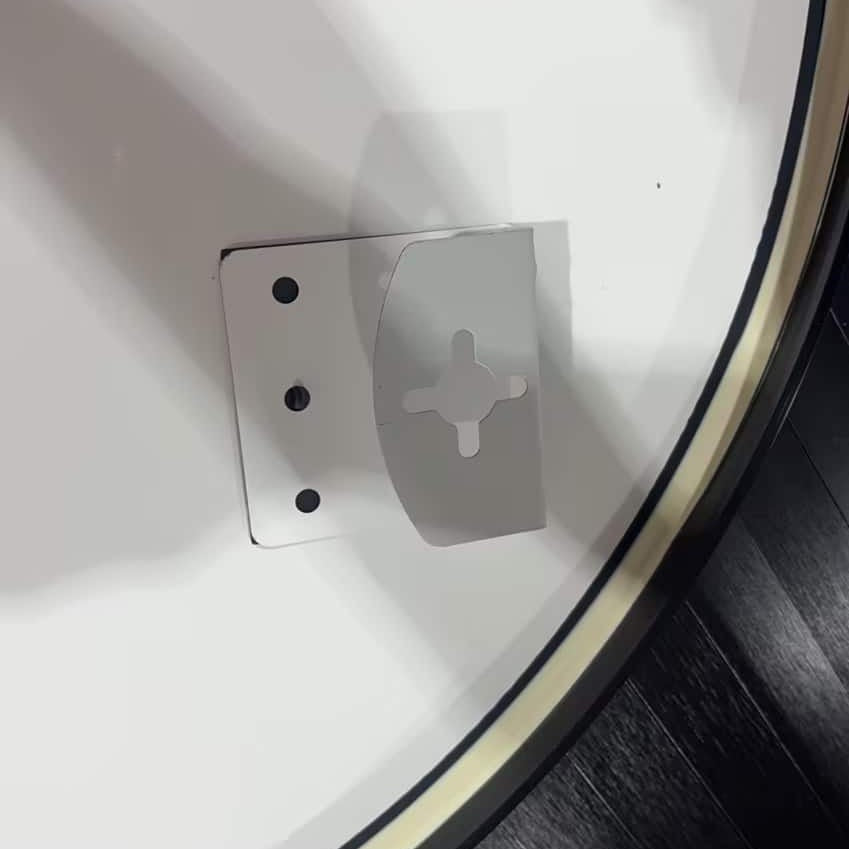 Modern Round Wall Mirror – Black or Rose Gold Aluminium Frame