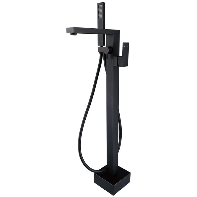 Jet Matte Black Floor Standing Mixer & Shower - Default