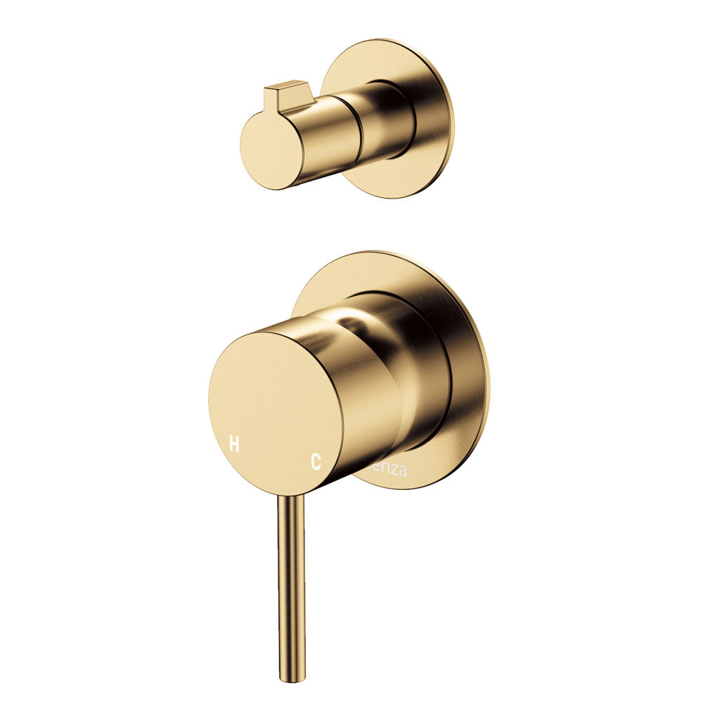 Kaya Wall Diverter Mixer, Small Round Plates - Urban Brass