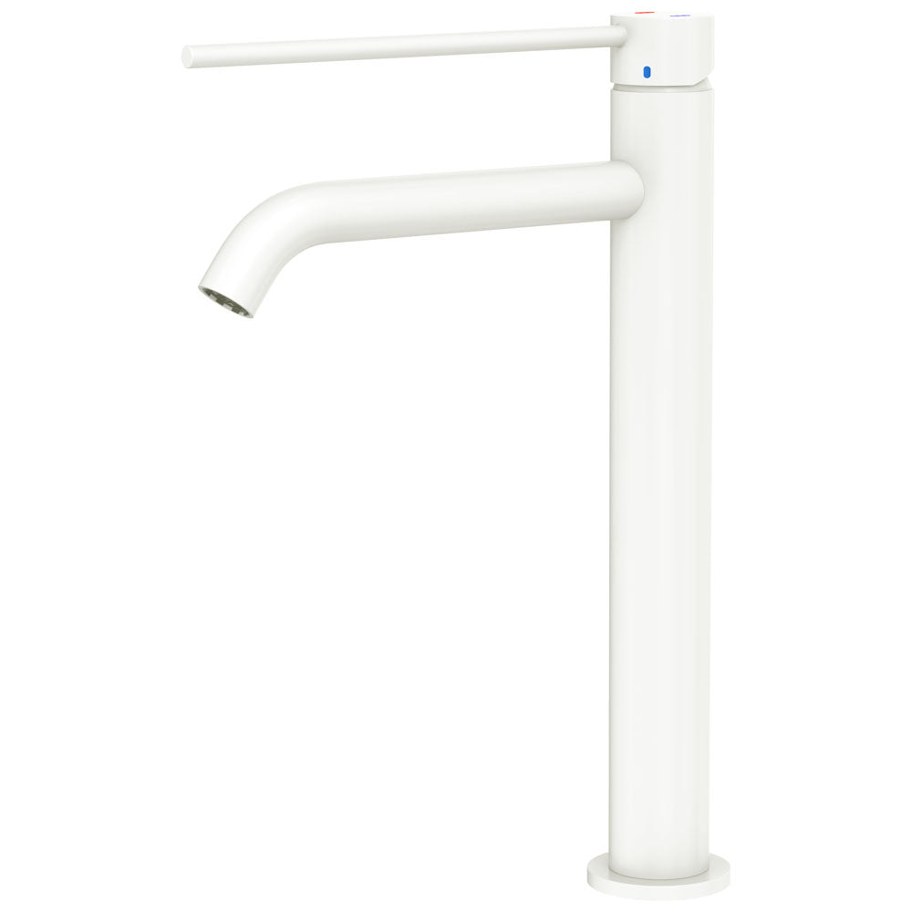Kaya Care Tall Basin Mixer - Matte White
