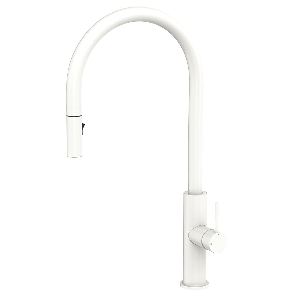 Kaya Pull-Out Sink Mixer - Matte White