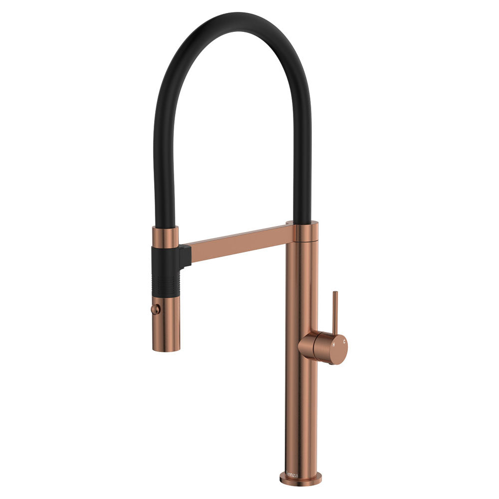 Kaya Pull Down Sink Mixer - Brushed Copper
