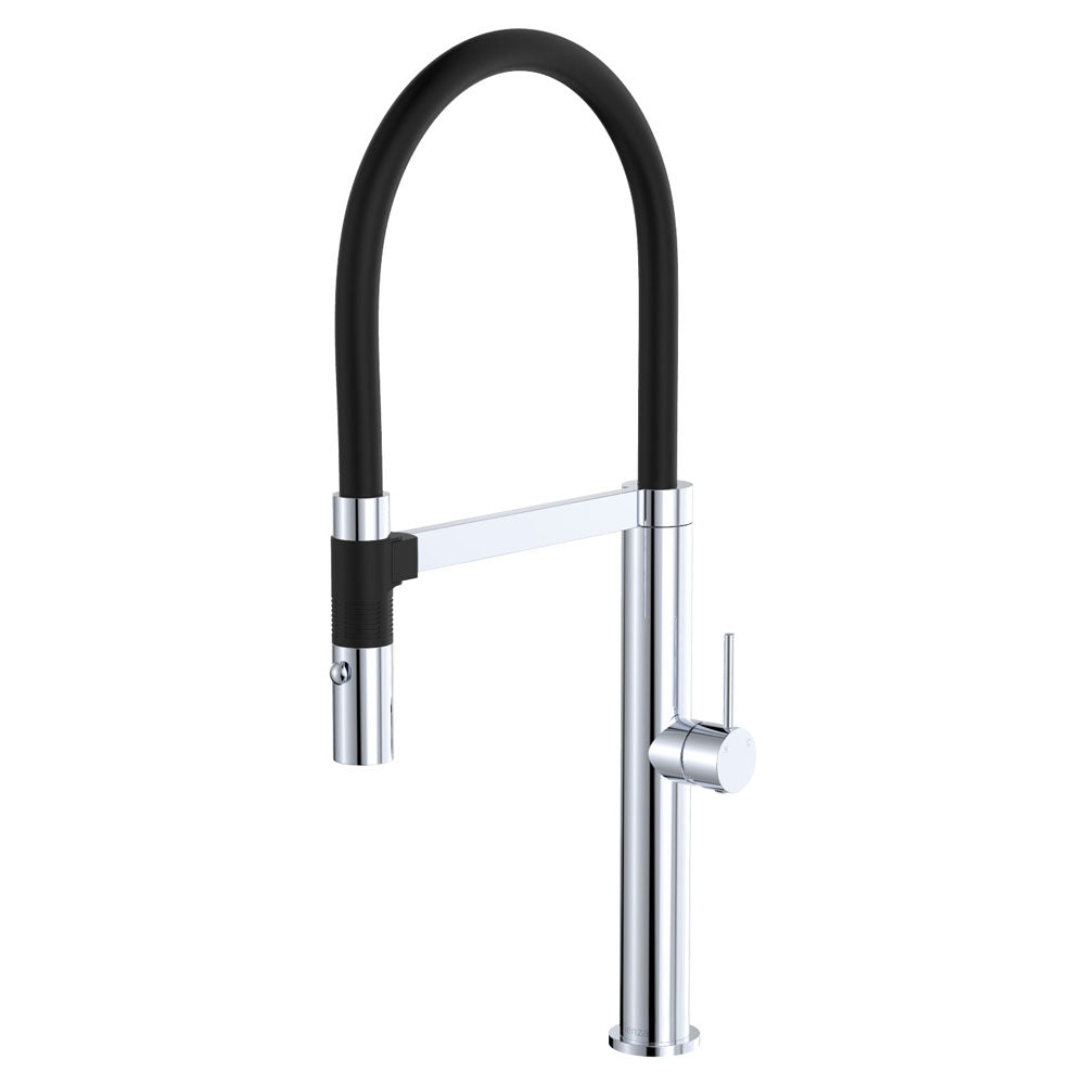 Kaya Pull Down Sink Mixer - Matte White Mixed