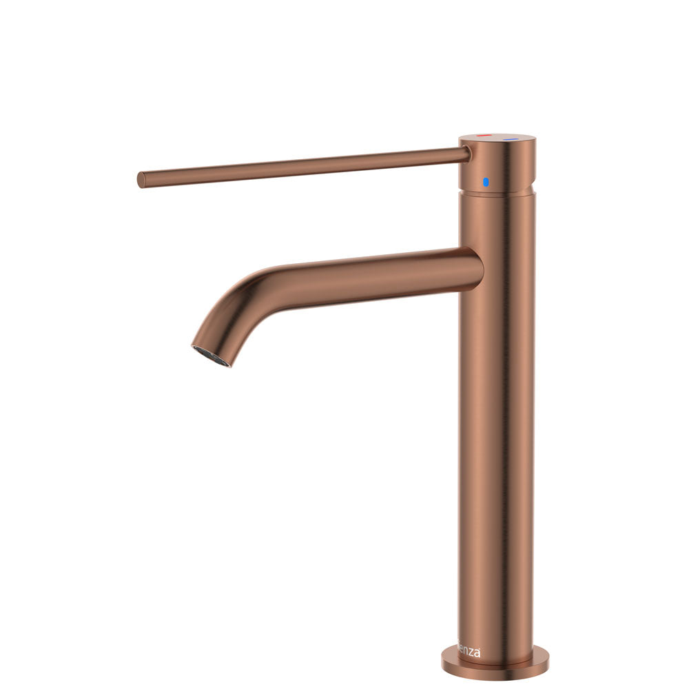 Kaya Care Medium Basin Mixer - Brushed Copper