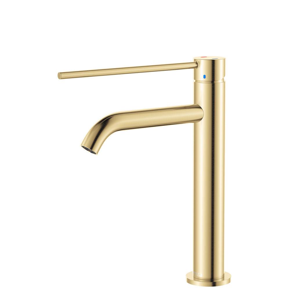 Kaya Care Medium Basin Mixer - Urban Brass
