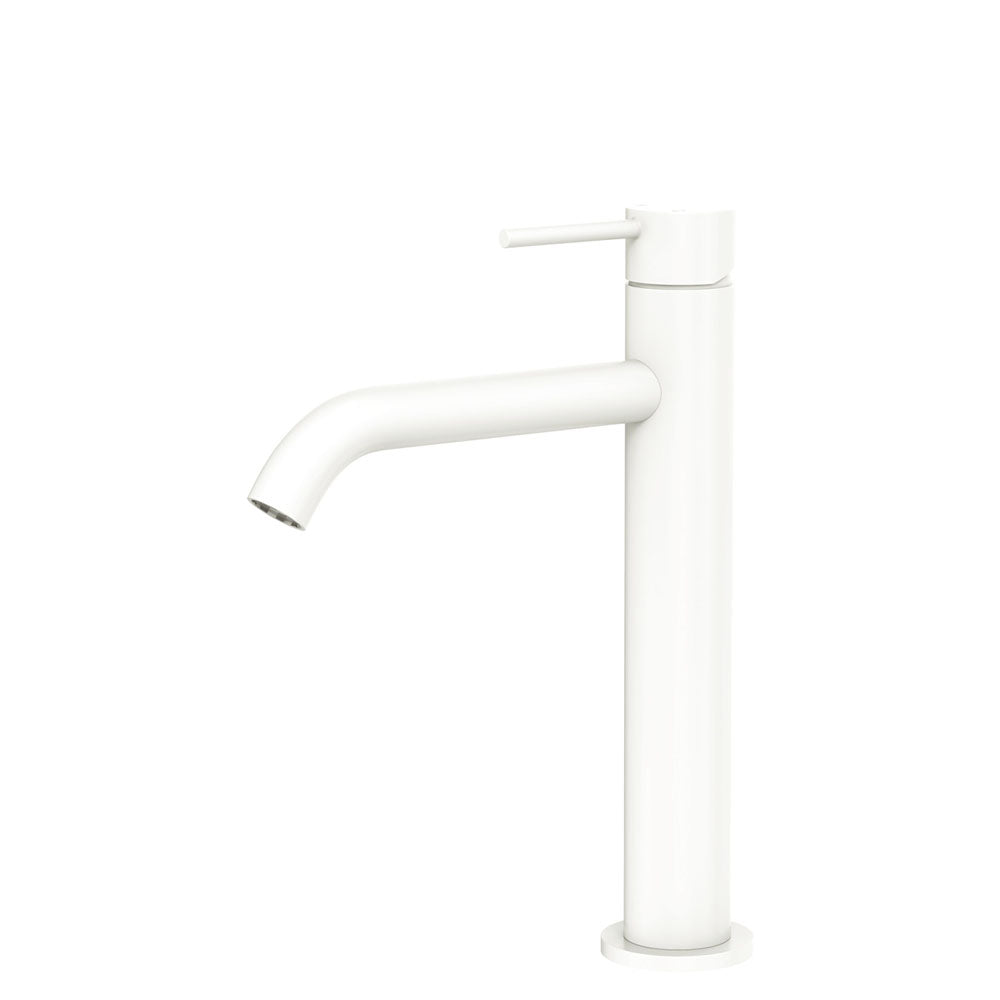 Kaya Medium Basin Mixer - Matte White