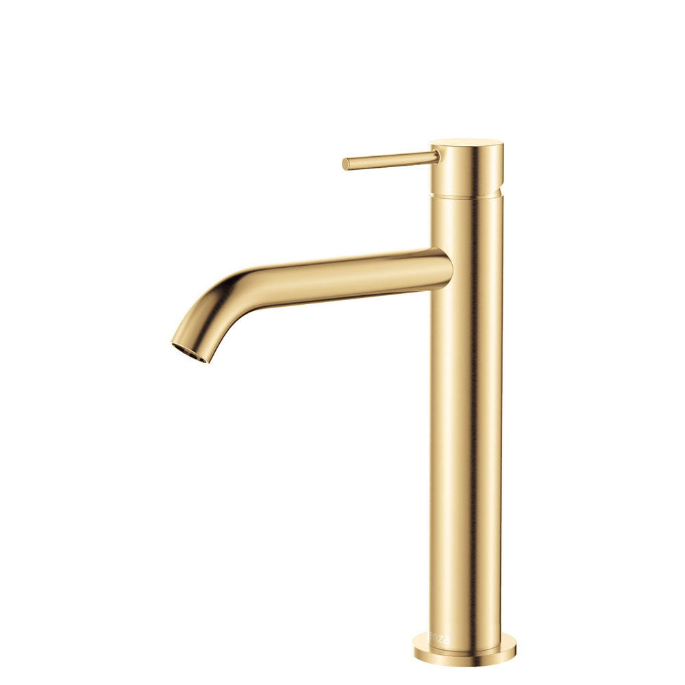 Kaya Medium Basin Mixer - Urban Brass