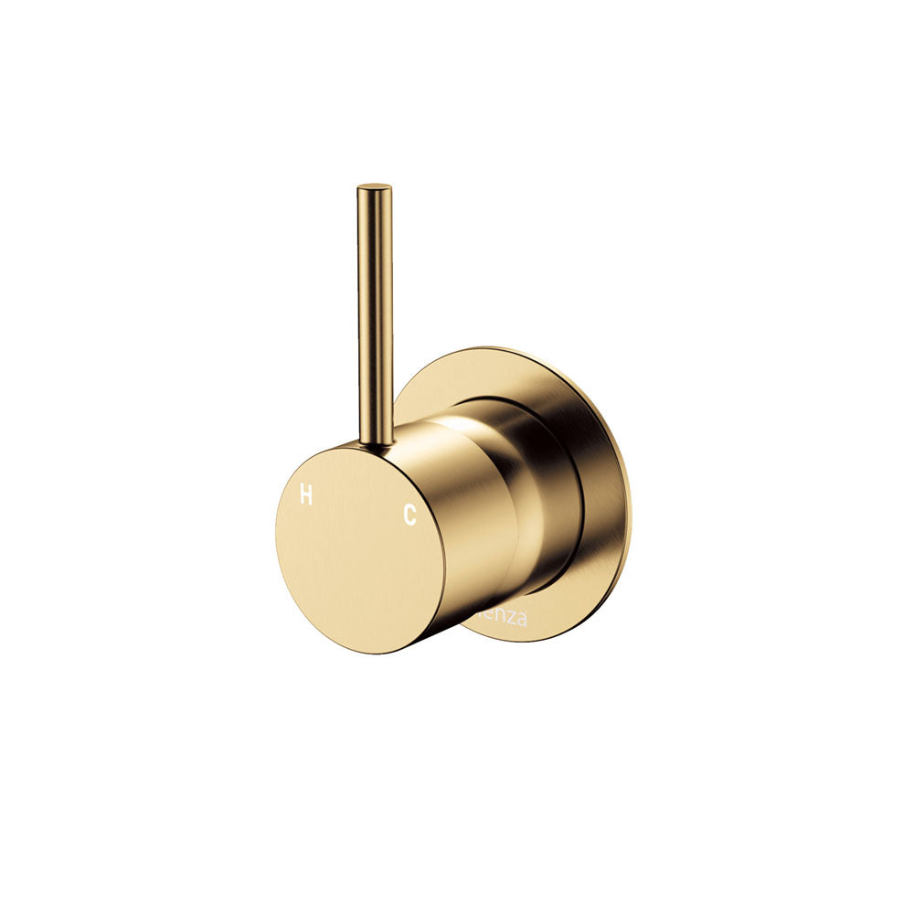 Kaya Up Wall Mixer, Small Round Plate - Urban Brass
