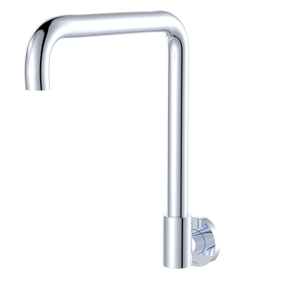 Kaya Squareline Wall Swivel Outlet Set, Chrome