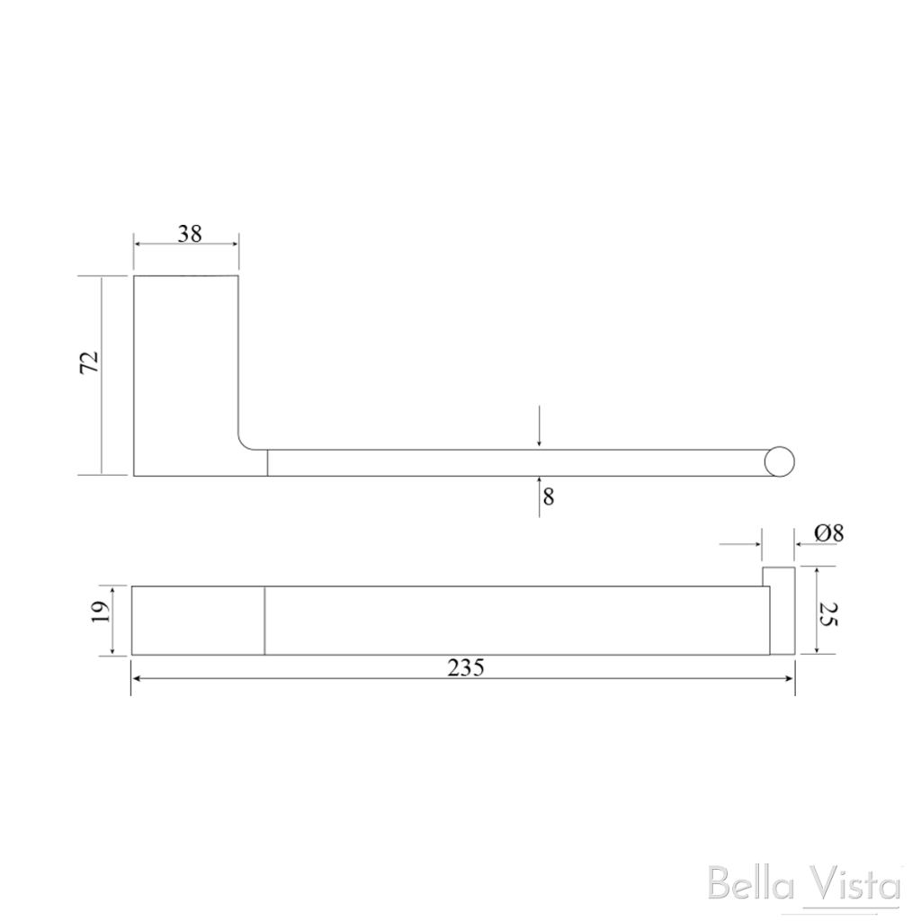 Milos Hand Towel Holder