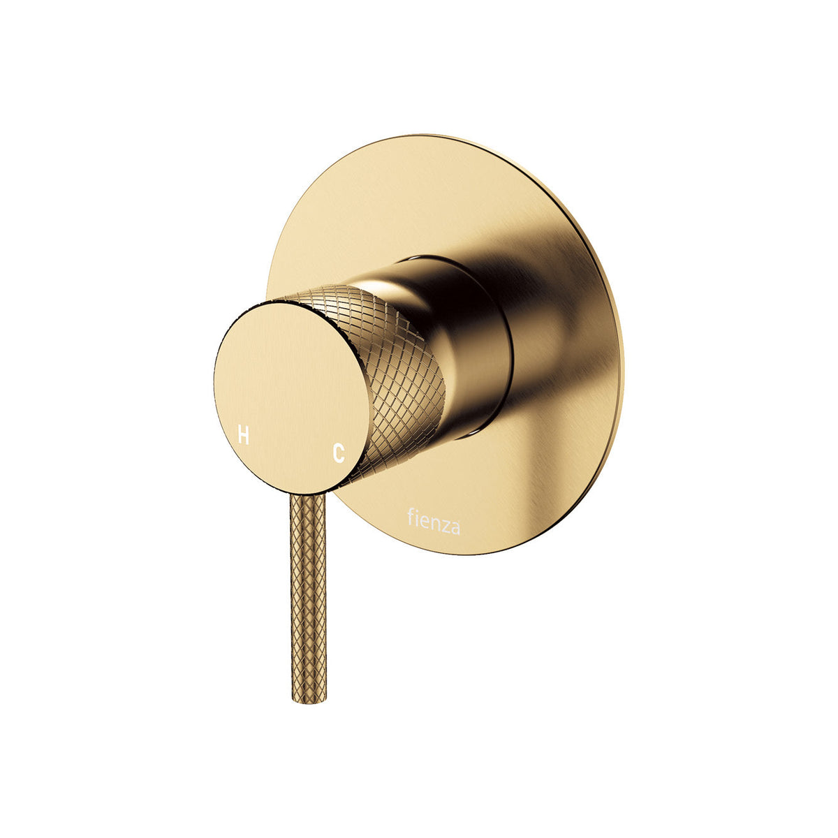 Axle Wall Mixer, Large Round Plate - Urban Brass