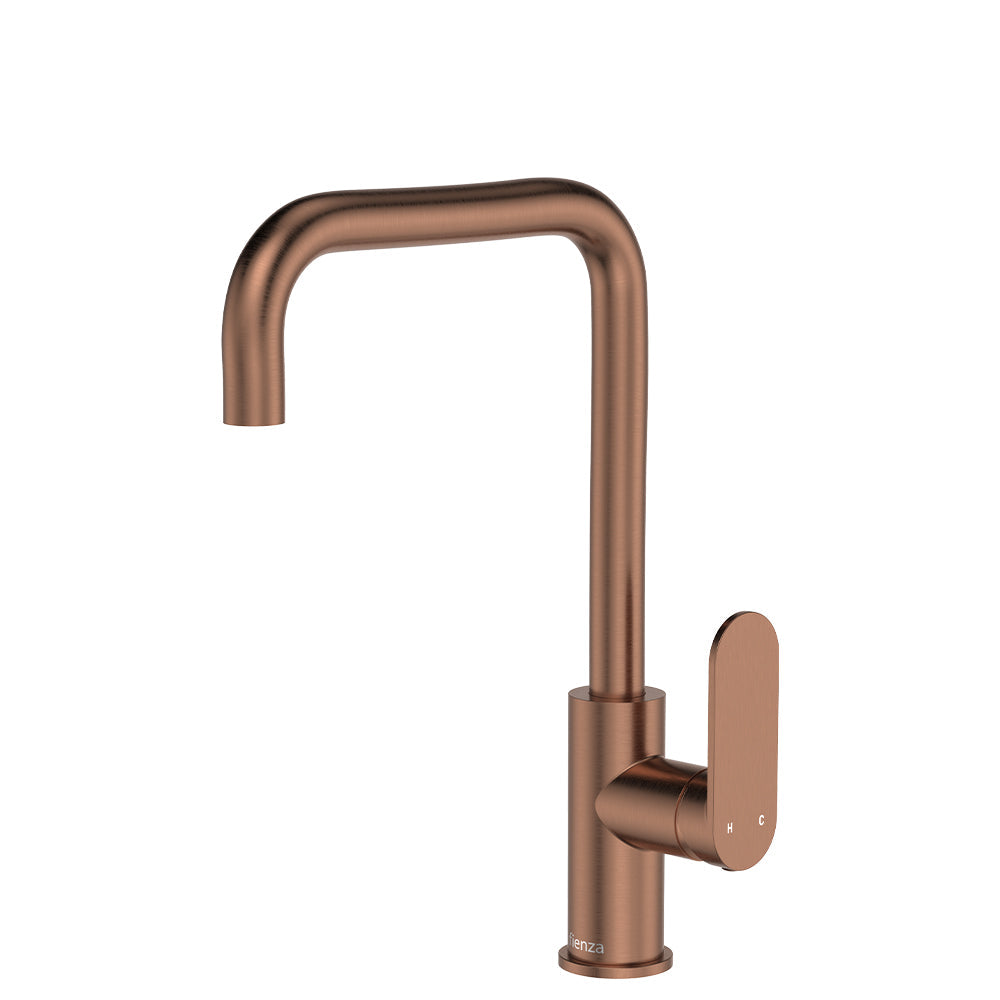 Empire Slim Sink Mixer - Brushed Copper