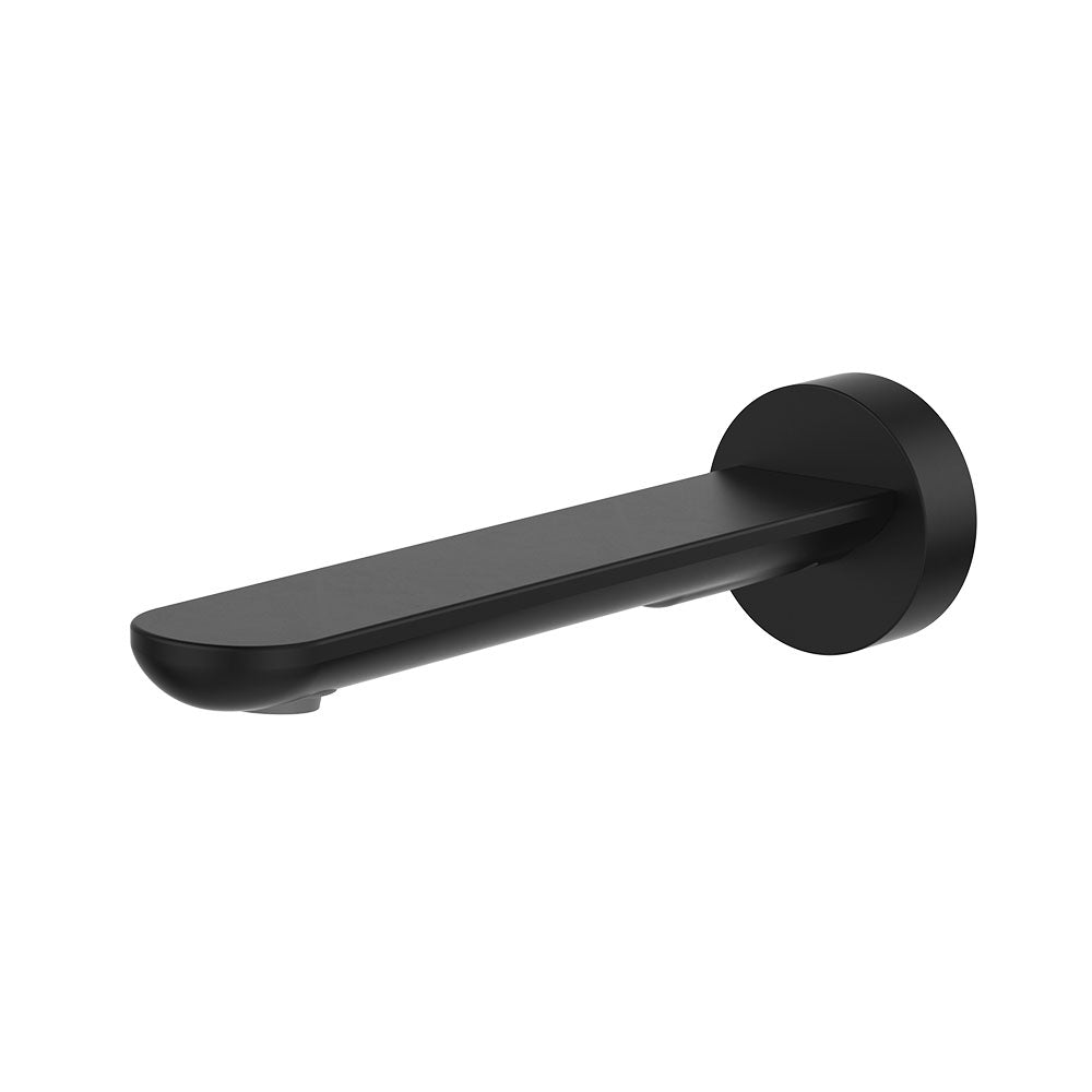 Empire Slim Basin/Bath Outlet, Round Plate, 180mm, Matte Black