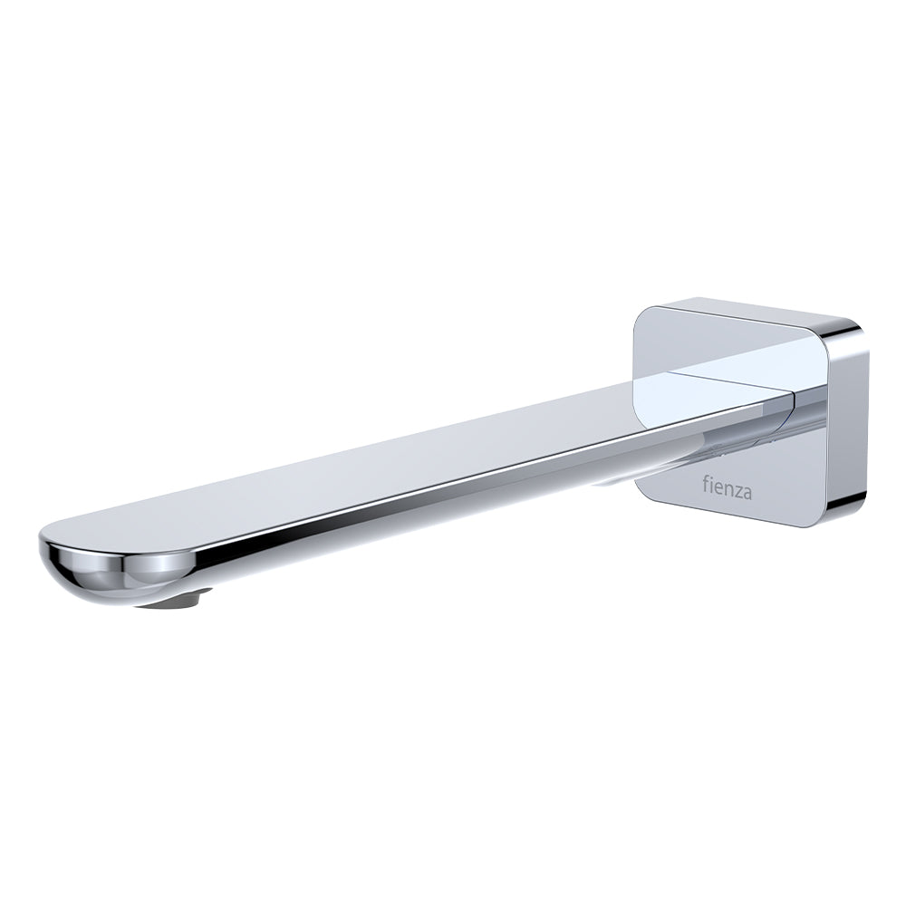 Empire Slim Basin/Bath Outlet, Square Plate, 220mm, Chrome