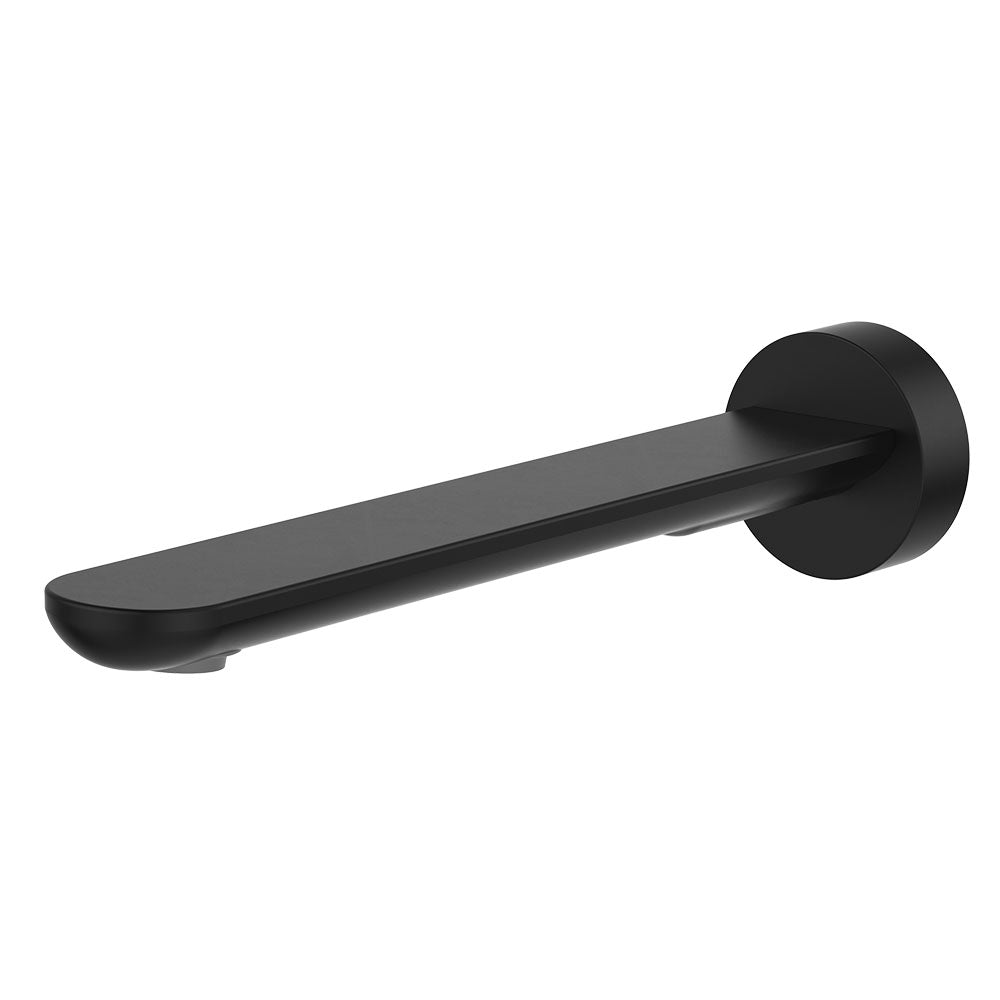 Empire Slim Basin/Bath Outlet, Round Plate, 220mm, Matte Black