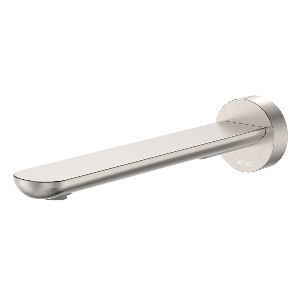 Empire Slim Basin/Bath Outlet, Round Plate, 220mm, Brushed Nickel