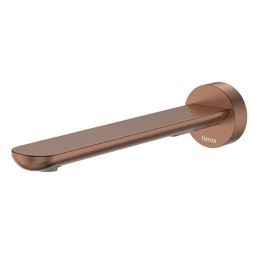 Empire Slim Basin/Bath Outlet, Round Plate, 220mm, Brushed Copper